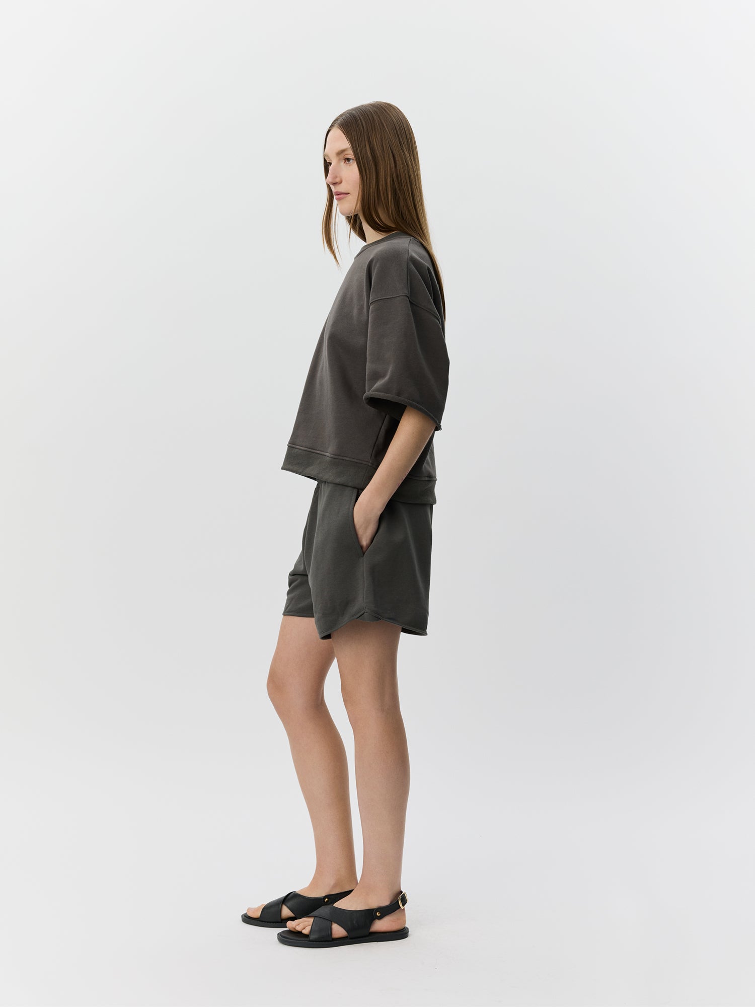 Sofie Schnoor WOMEN ELOISESW KORTÆRMET SWEATSHIRT Sweatshirt 7115 Warm Stone