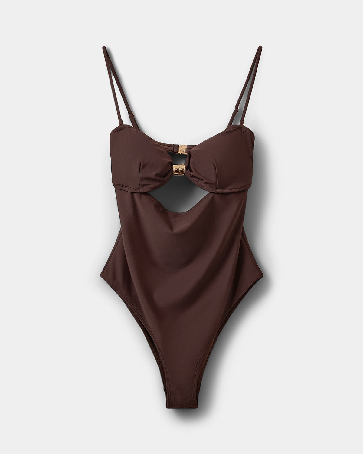 Sofie Schnoor WOMEN GALIASW BADEDRAGT MED GULD SPÆNDE Badedragt 7162 Intense Brown