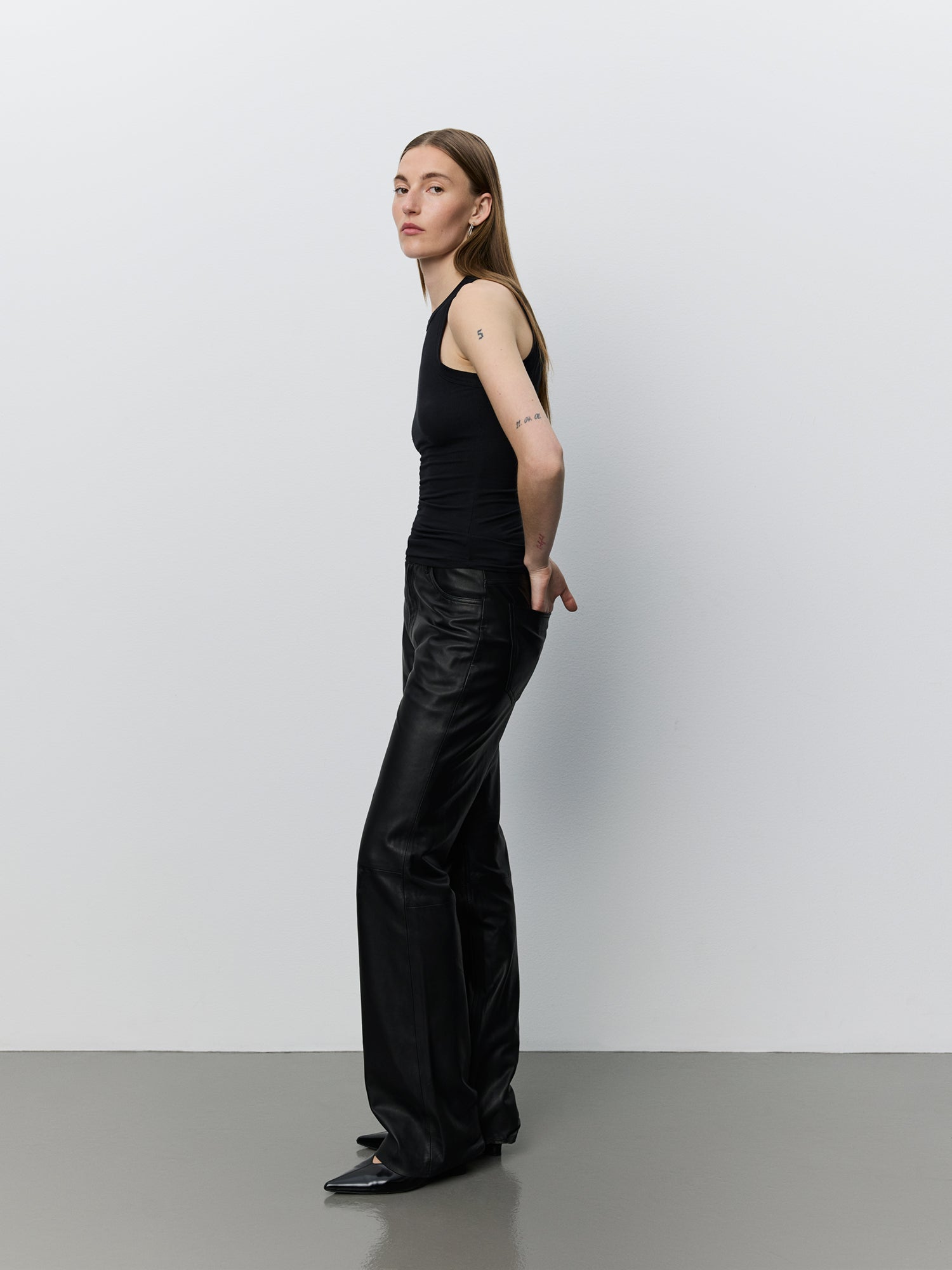 Sofie Schnoor WOMEN GATTISW LÆDERBUKSER Buks 1000 Black