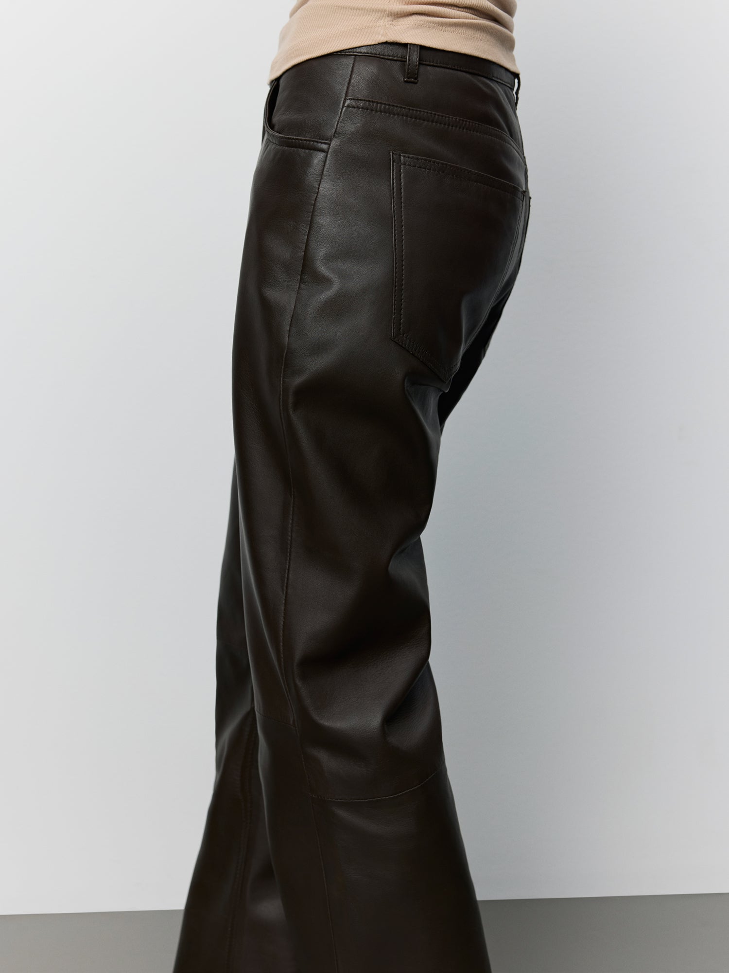 Sofie Schnoor WOMEN GATTISW LÆDERBUKSER Buks 7025 Dark brown