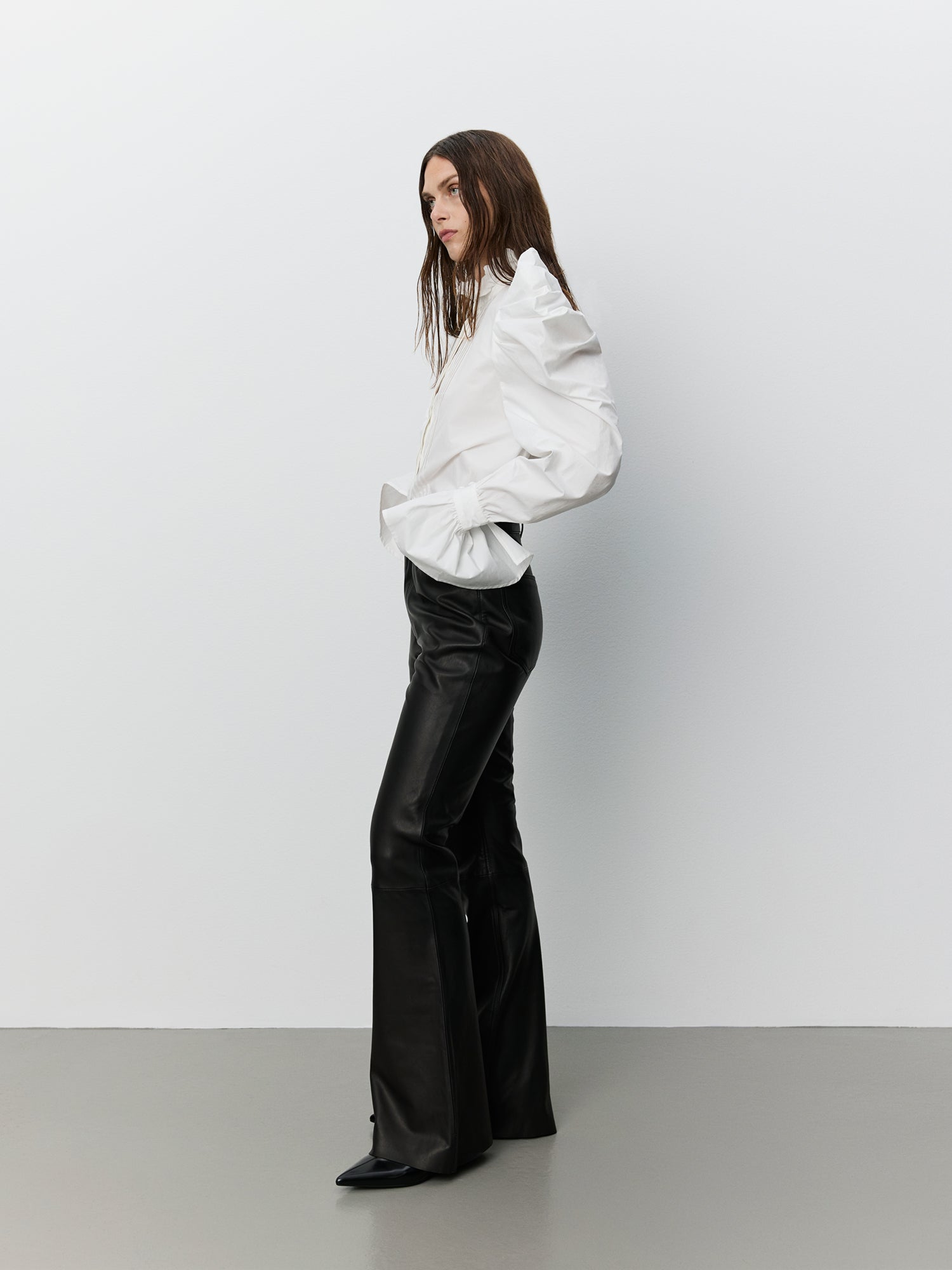 Sofie Schnoor WOMEN ICON 022 - GREDASW LÆDERBUKSER Buks 1000 Black