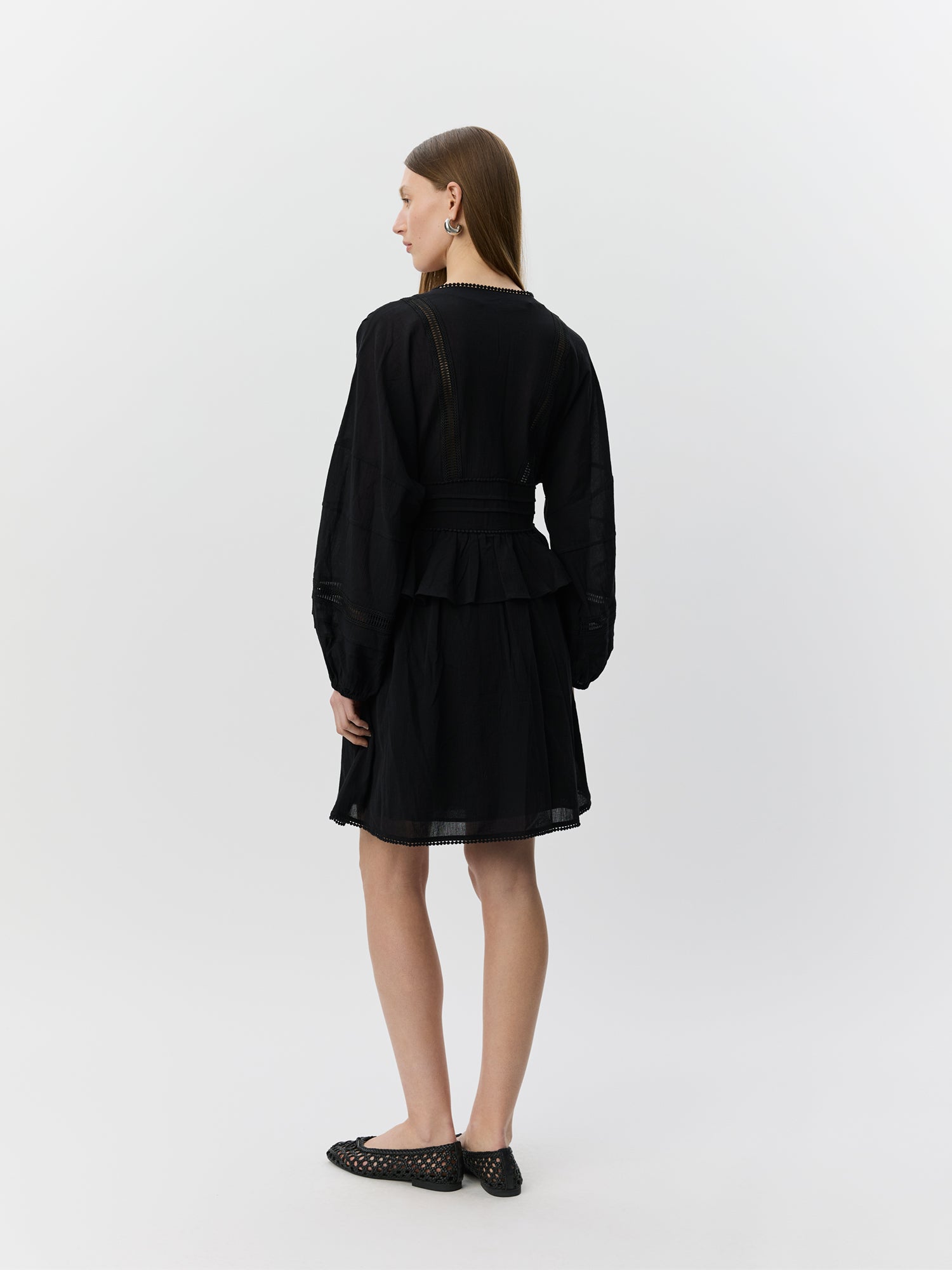 Sofie Schnoor WOMEN JOUVESW BLONDE DETALJE MIDI KJOLE Kjole 1000 Black