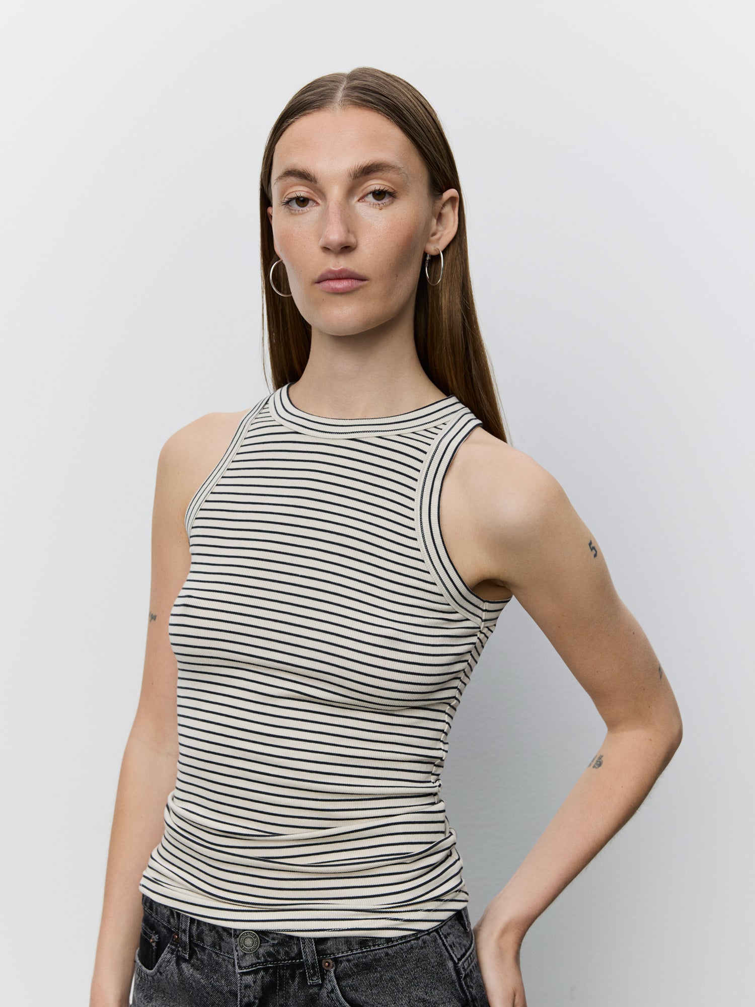 Sofie Schnoor WOMEN JULLIESW STRIBE TOP Top 0104 Off white