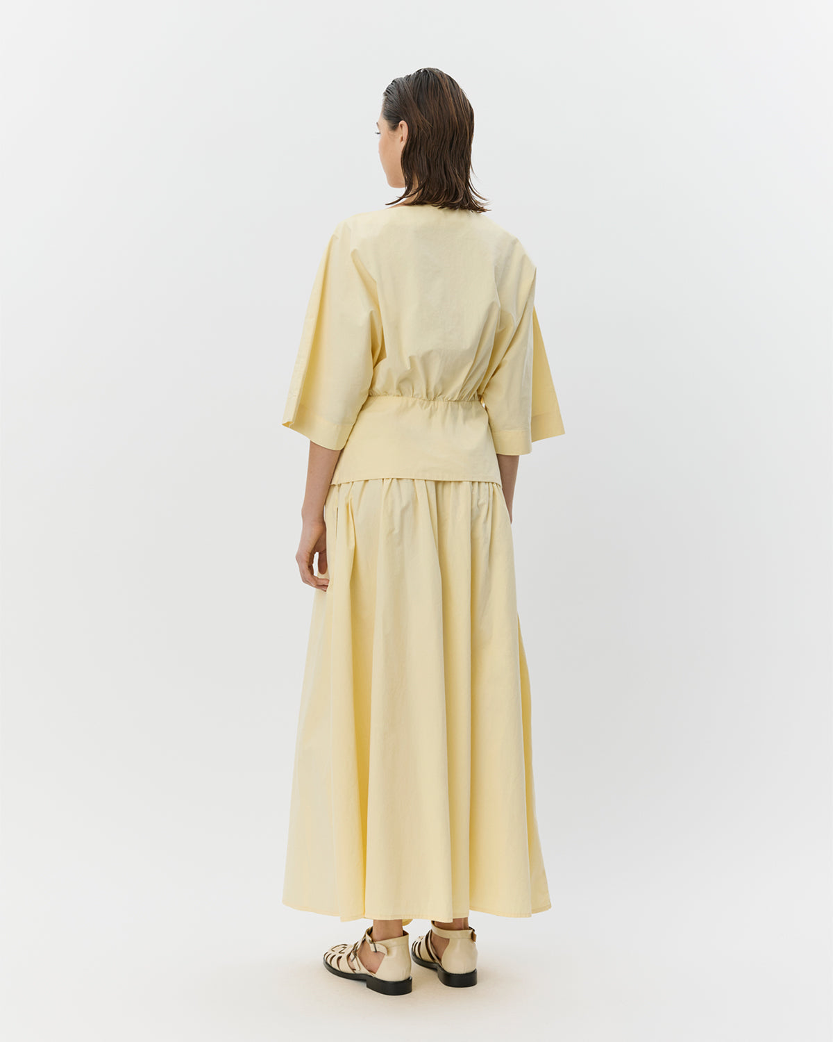 Sofie Schnoor WOMEN JUNEAUSW MIDI NEDERDEL Nederdel 2026 Light yellow