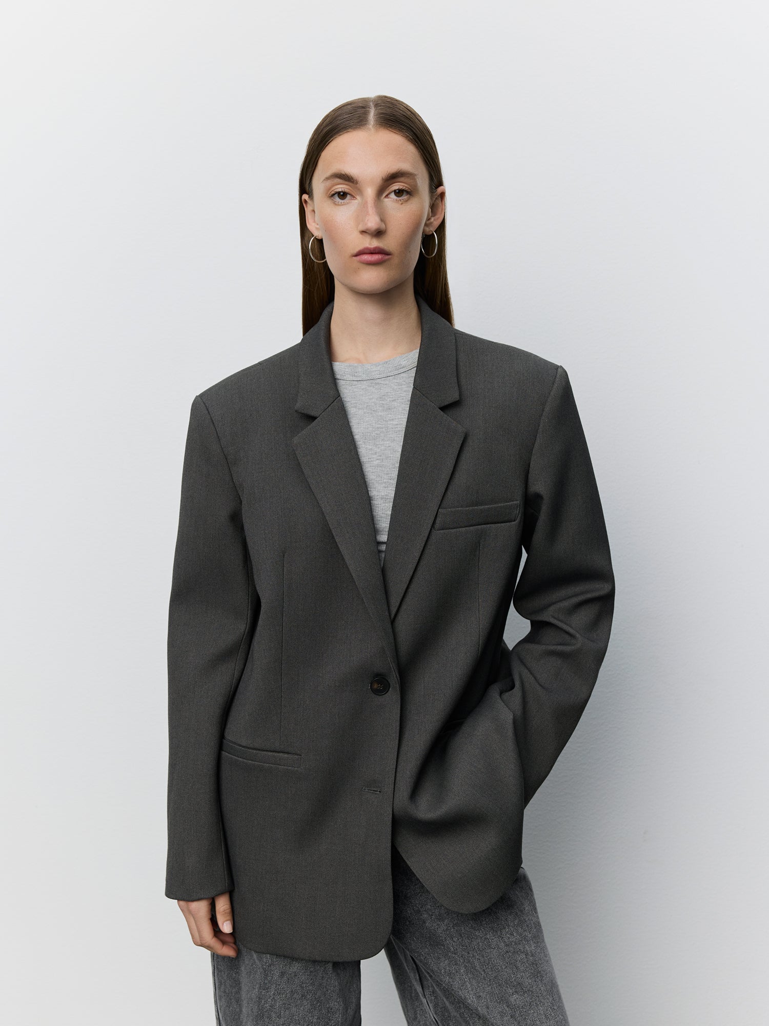 Sofie Schnoor WOMEN KAISW BLAZER Blazer 8000 Grey Melange
