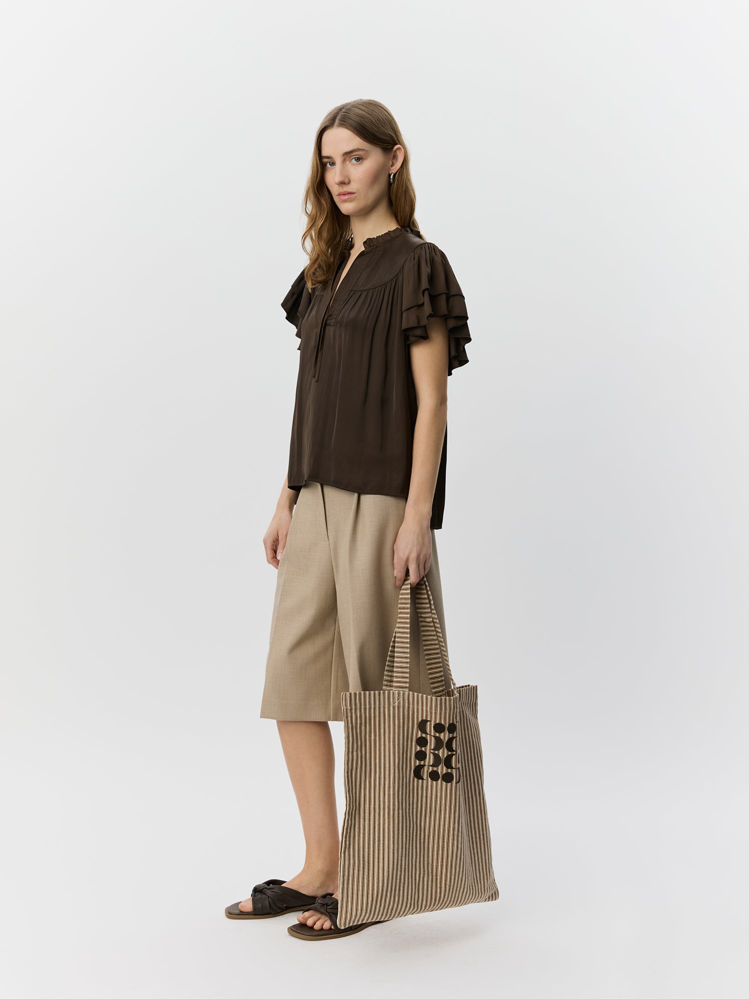 Sofie Schnoor WOMEN LALILASW FRYNSE TOP Top 7162 Intense Brown