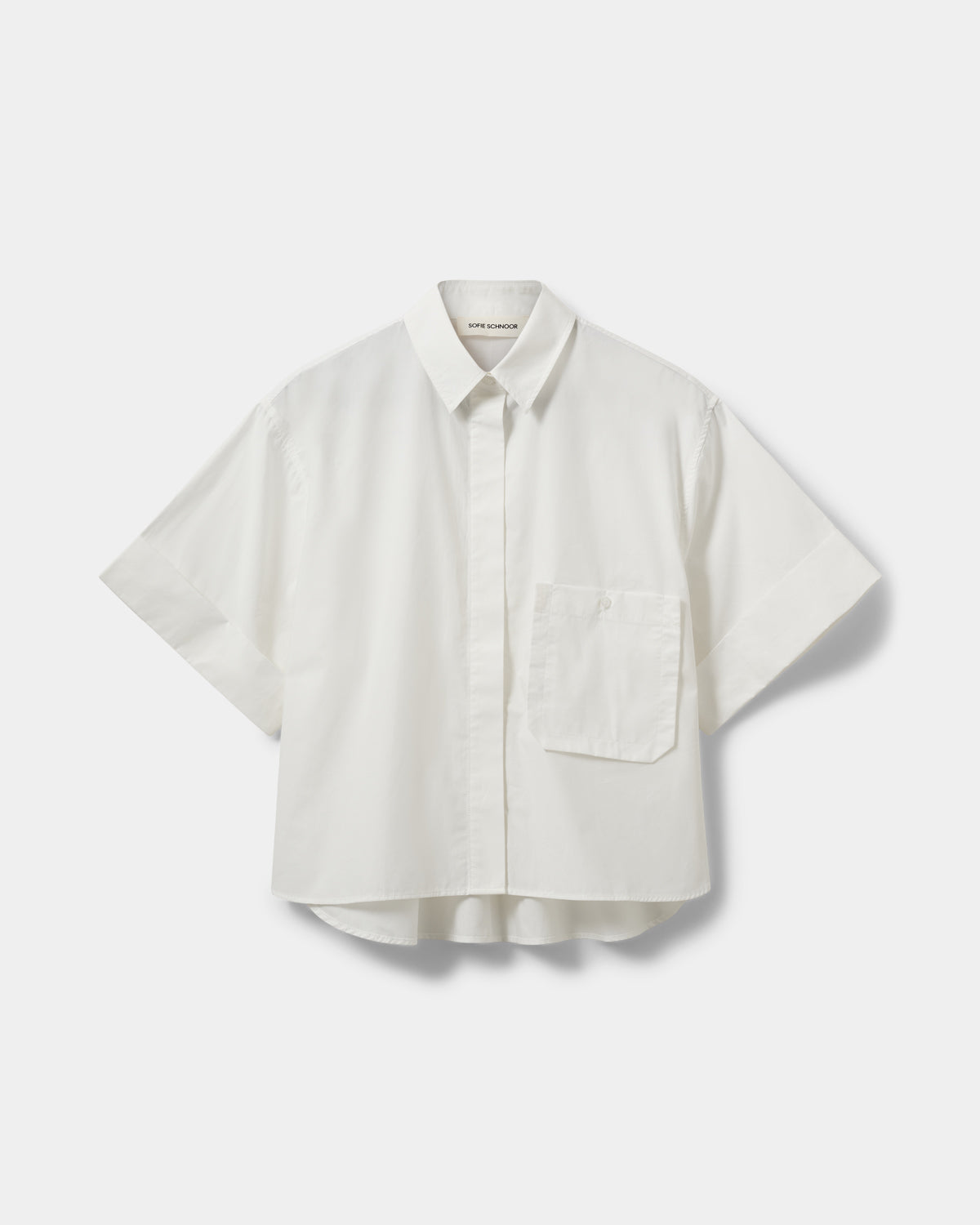 Sofie Schnoor WOMEN LEANASW KORTÆRMET SKJORTE Skjorte 0141 White Alyssum