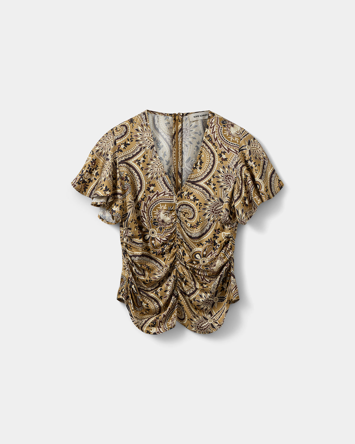 Sofie Schnoor WOMEN LEELASW PRINTET BLUSE Bluse 7163 Bronze Mix Paisley