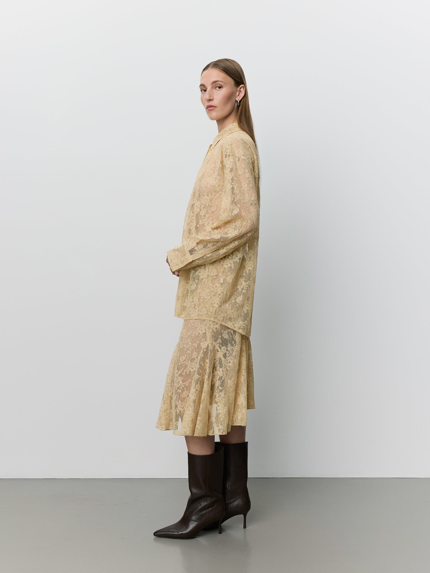 Sofie Schnoor WOMEN LENASW MIDI NEDERDEL Nederdel 7001 Sand