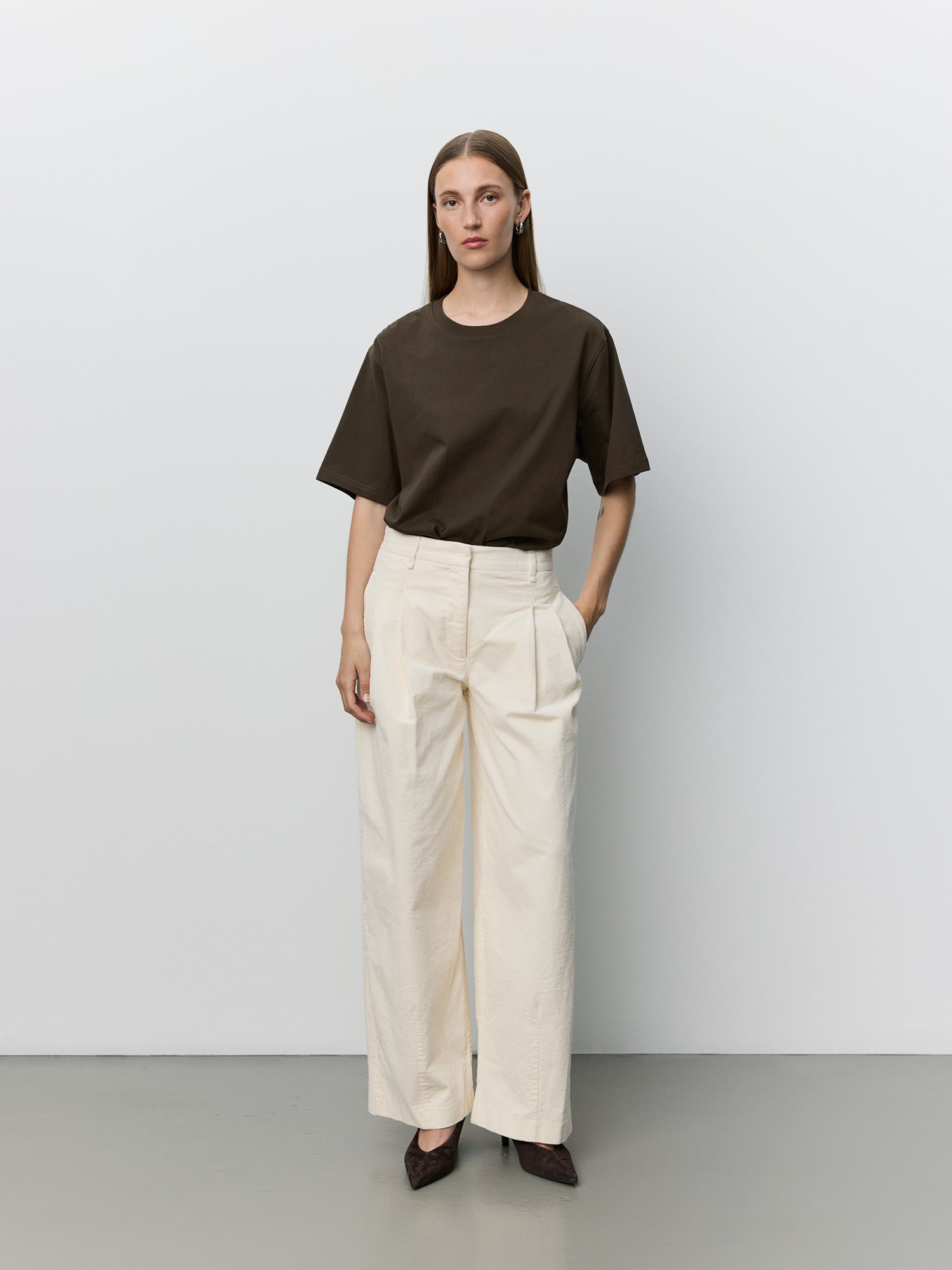 Sofie Schnoor WOMEN MAESW OVERSIZED T-SHIRT T-shirt 7162 Intense Brown
