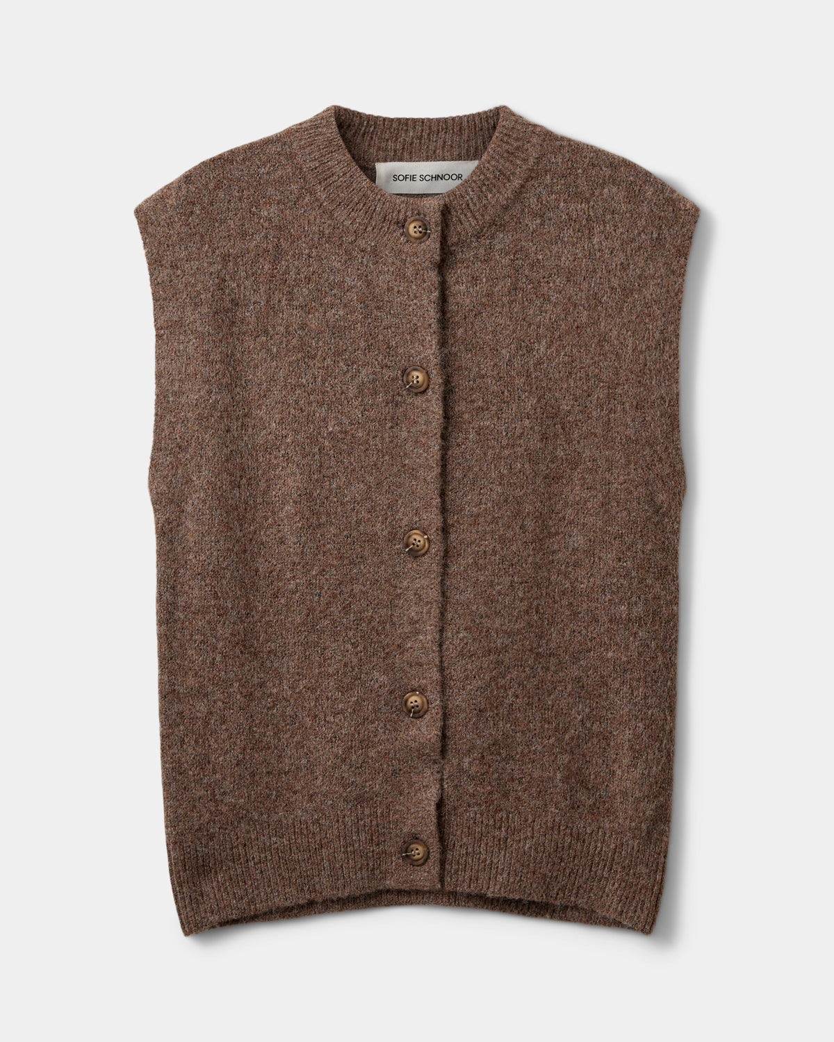 Sofie Schnoor YOUNG MAGSY VEST Vest 7071 Brown melange
