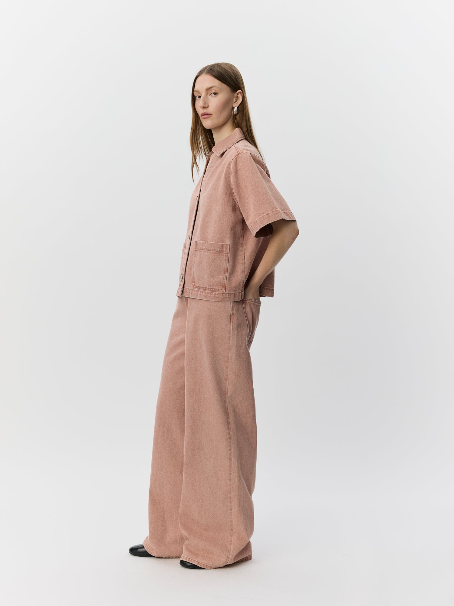 Sofie Schnoor WOMEN MANJASW KORTÆRMET DENIM SKJORTE Skjorte 9102 Rose Denim