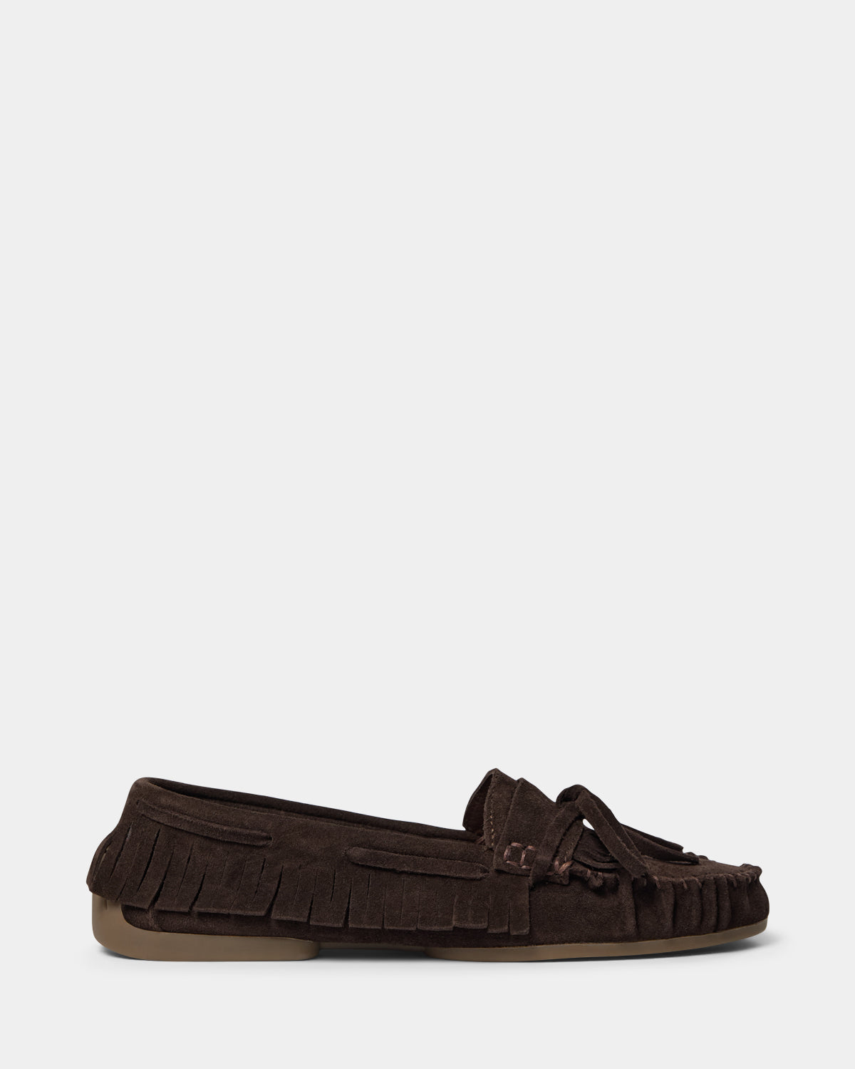 Sofie Schnoor WOMEN MARGRITSW SKO MED FRYNSER Moccasin 7080 Dark brown