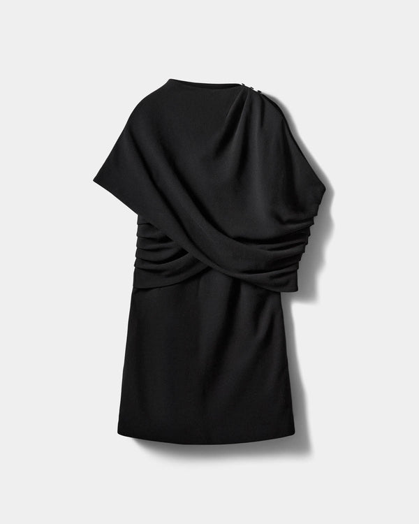 ICON 019 - MARTHASW DRAPED CAPE MINI DRESS