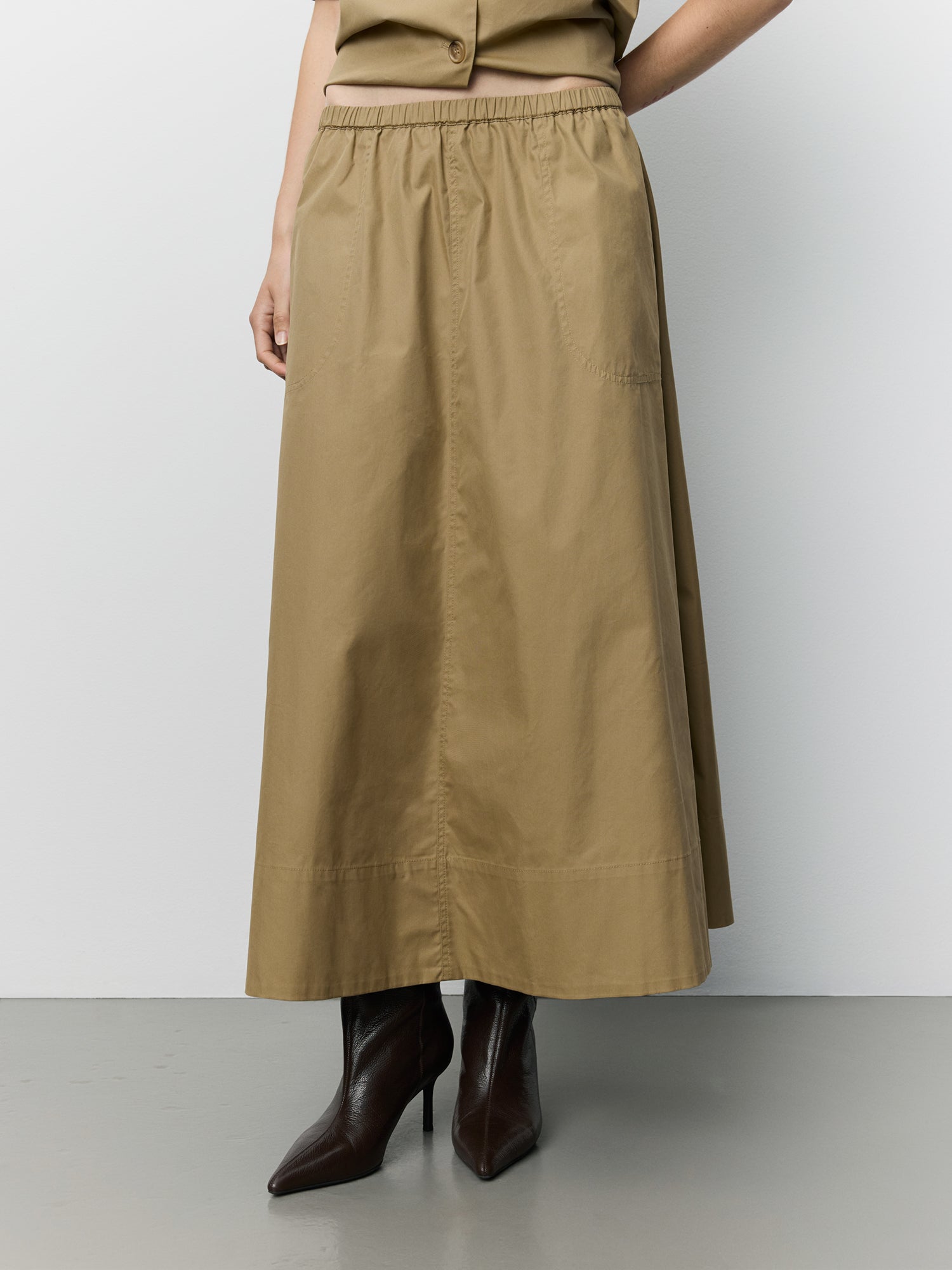 Sofie Schnoor WOMEN MAVIRASW KORTÆRMET SKJORTE Skjorte 7055 Light brown