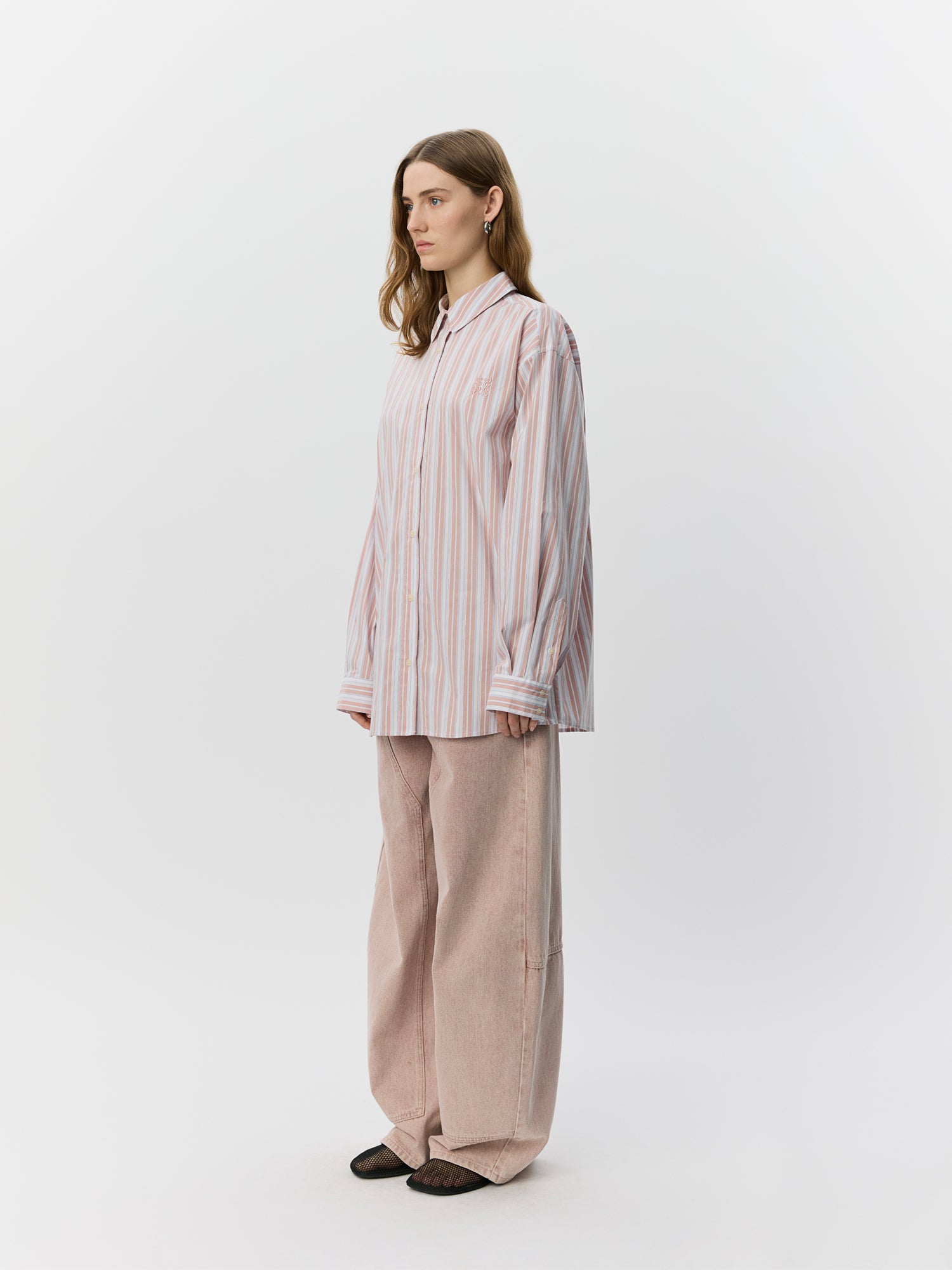 Sofie Schnoor WOMEN MERCYSW OVERSIZED SKJORTE Skjorte 4169 Light Rose Striped