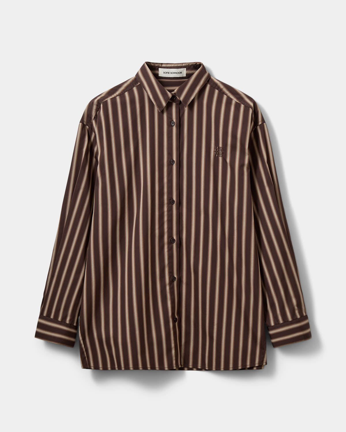 Sofie Schnoor WOMEN MERCYSW OVERSIZED SKJORTE Skjorte 7113 Brown Striped