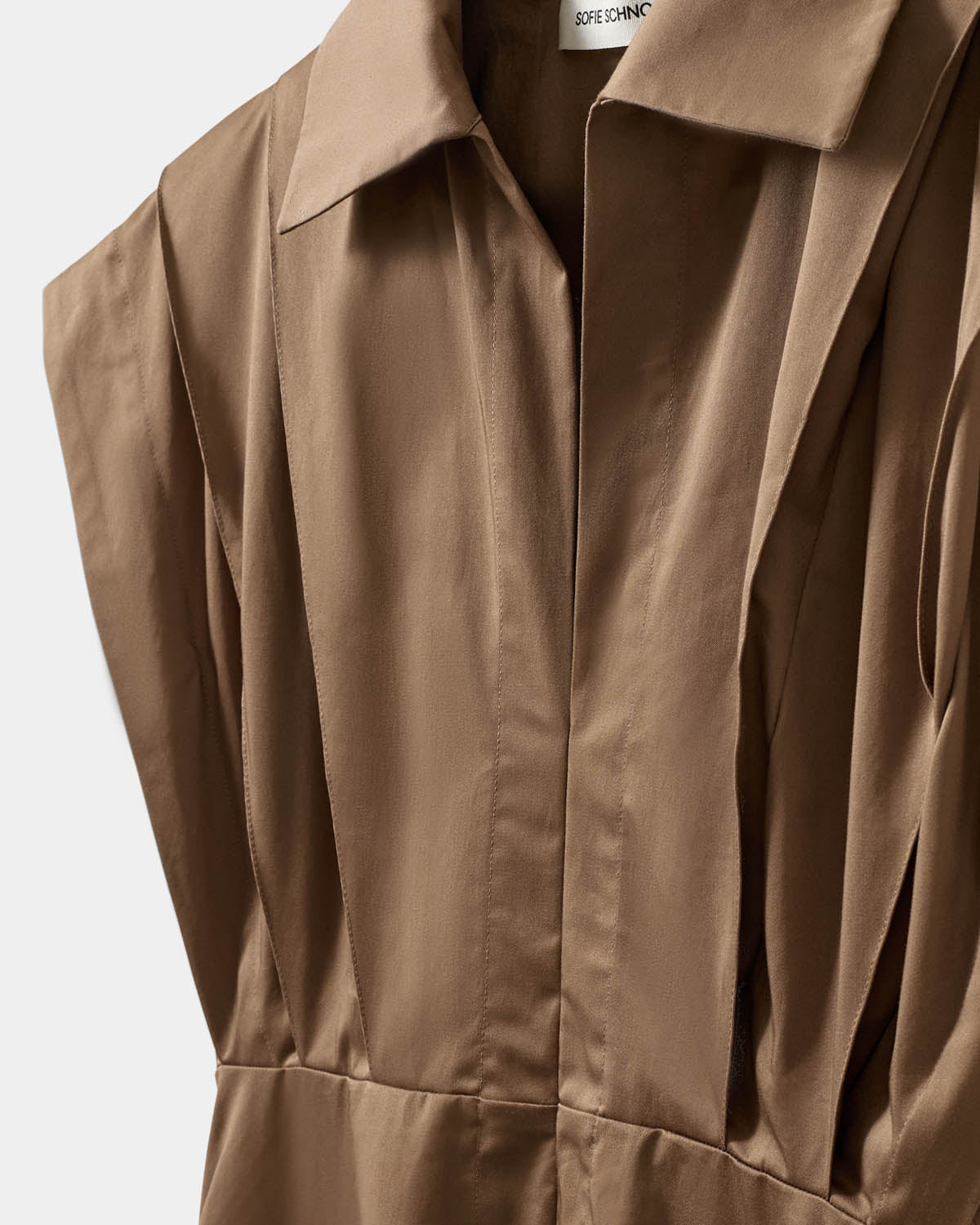 Sofie Schnoor WOMEN MINERASW LANG KJOLE MED LÆG Kjole 9099 Middle Brown