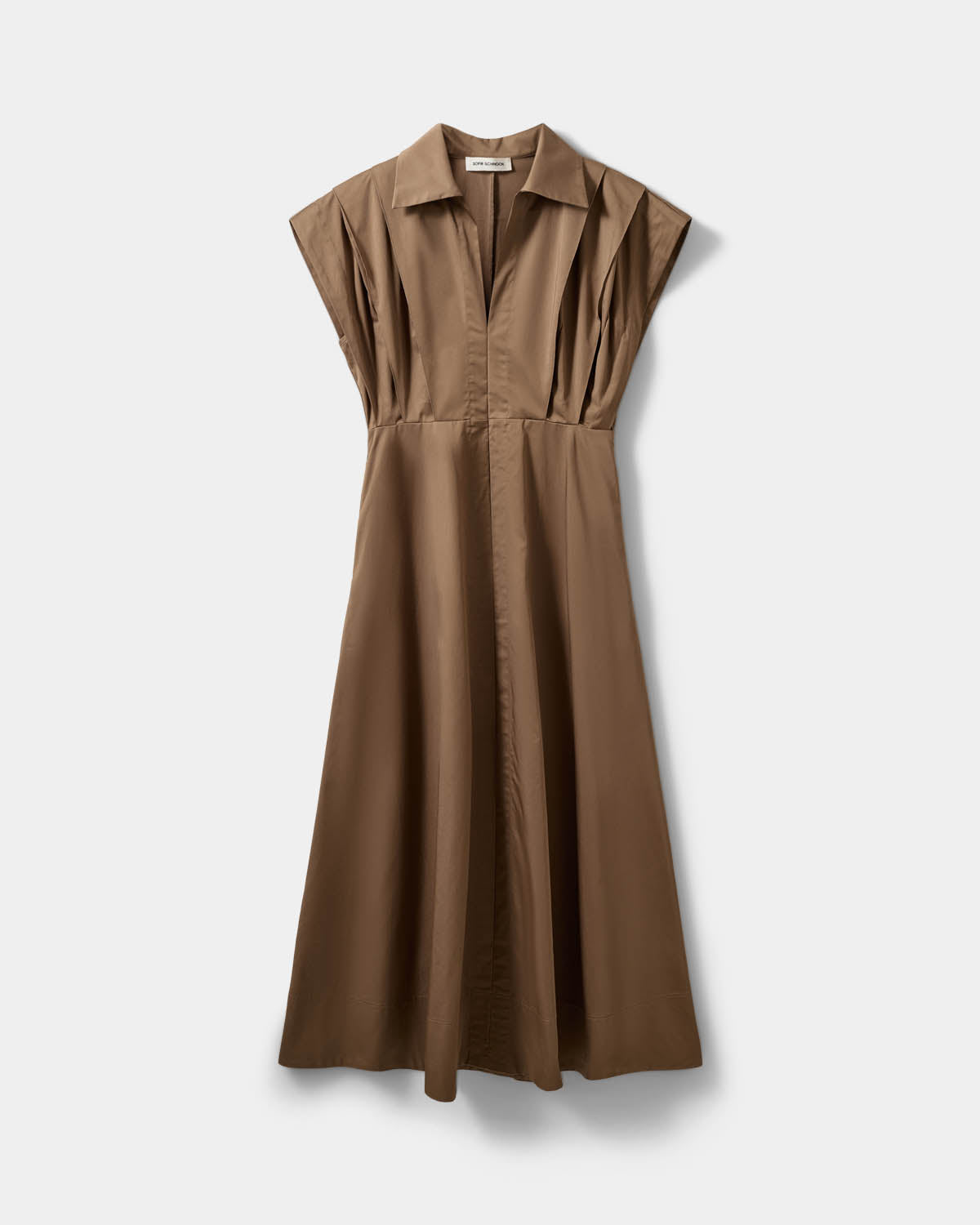 Sofie Schnoor WOMEN MINERASW LANG KJOLE MED LÆG Kjole 9099 Middle Brown