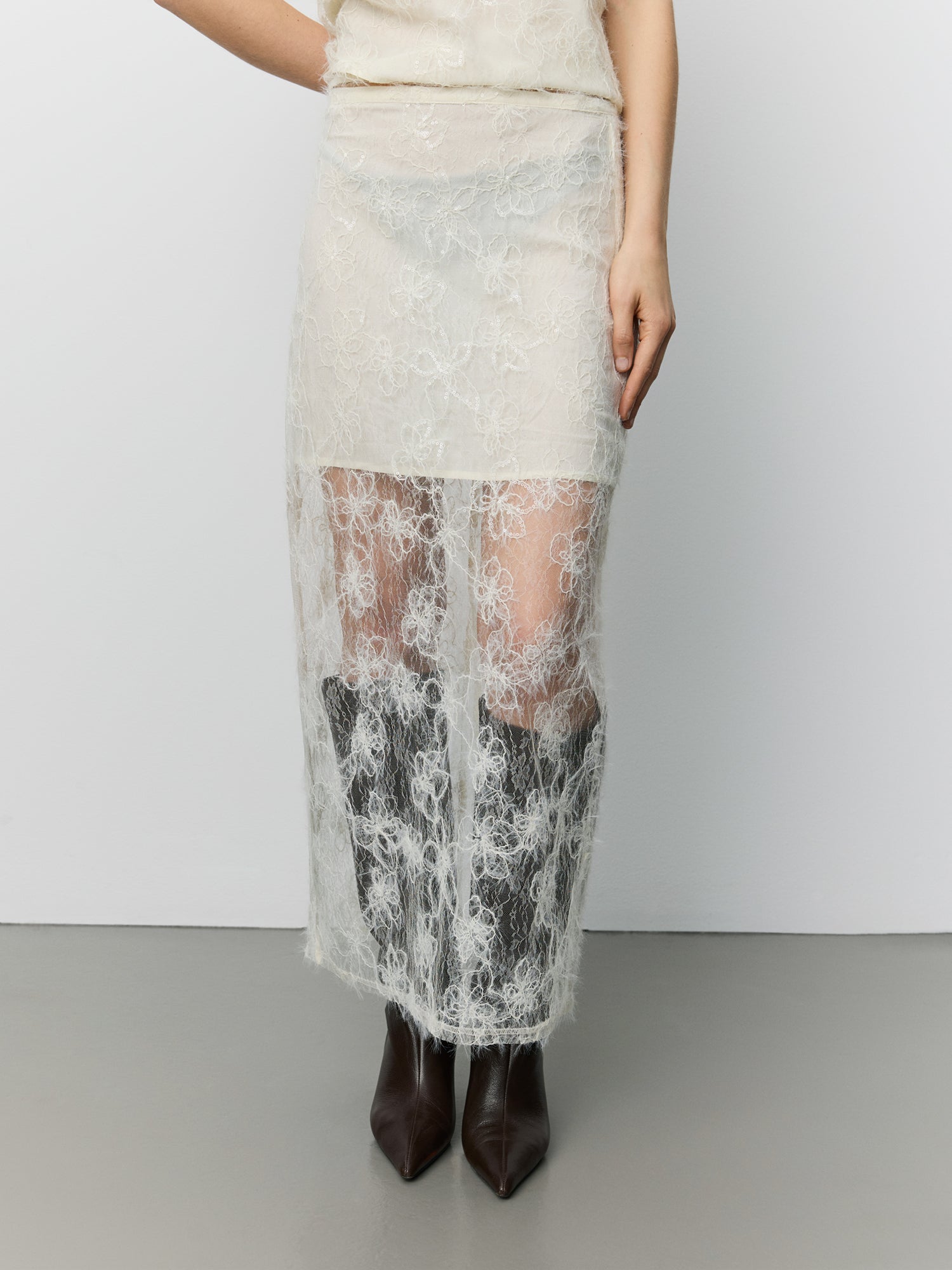 Sofie Schnoor WOMEN OTALIASW MAXI NEDERDEL Nederdel 0158 Creme Yellow