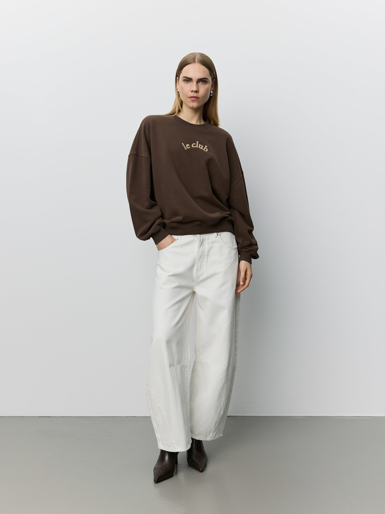 Sofie Schnoor WOMEN PAROSSW OVERSIZED SWEATSHIRT Sweatshirt 7025 Dark brown