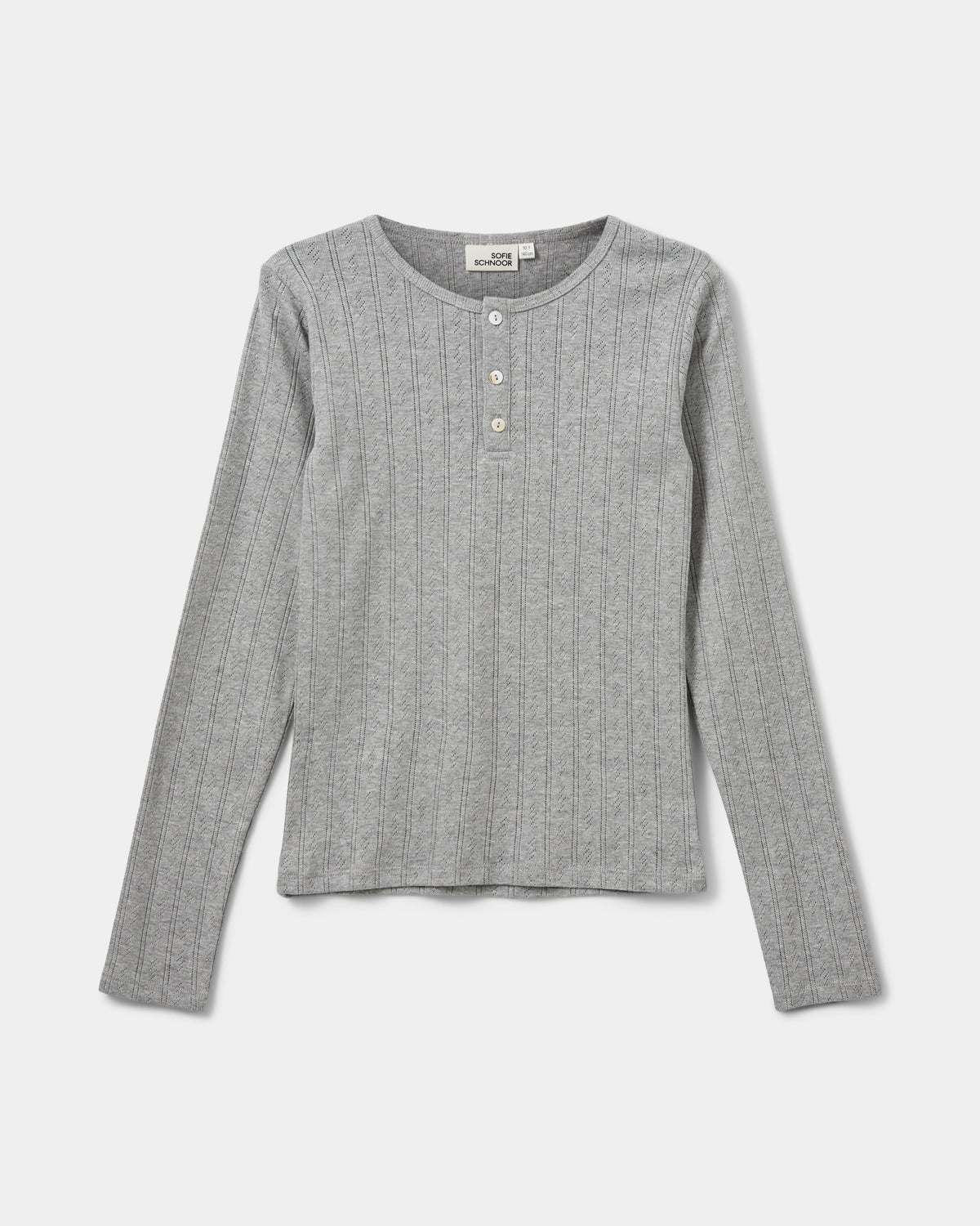 Sofie Schnoor YOUNG PETRICIASY T-SHIRT T-shirt lang ærmet 8000 Grey mel