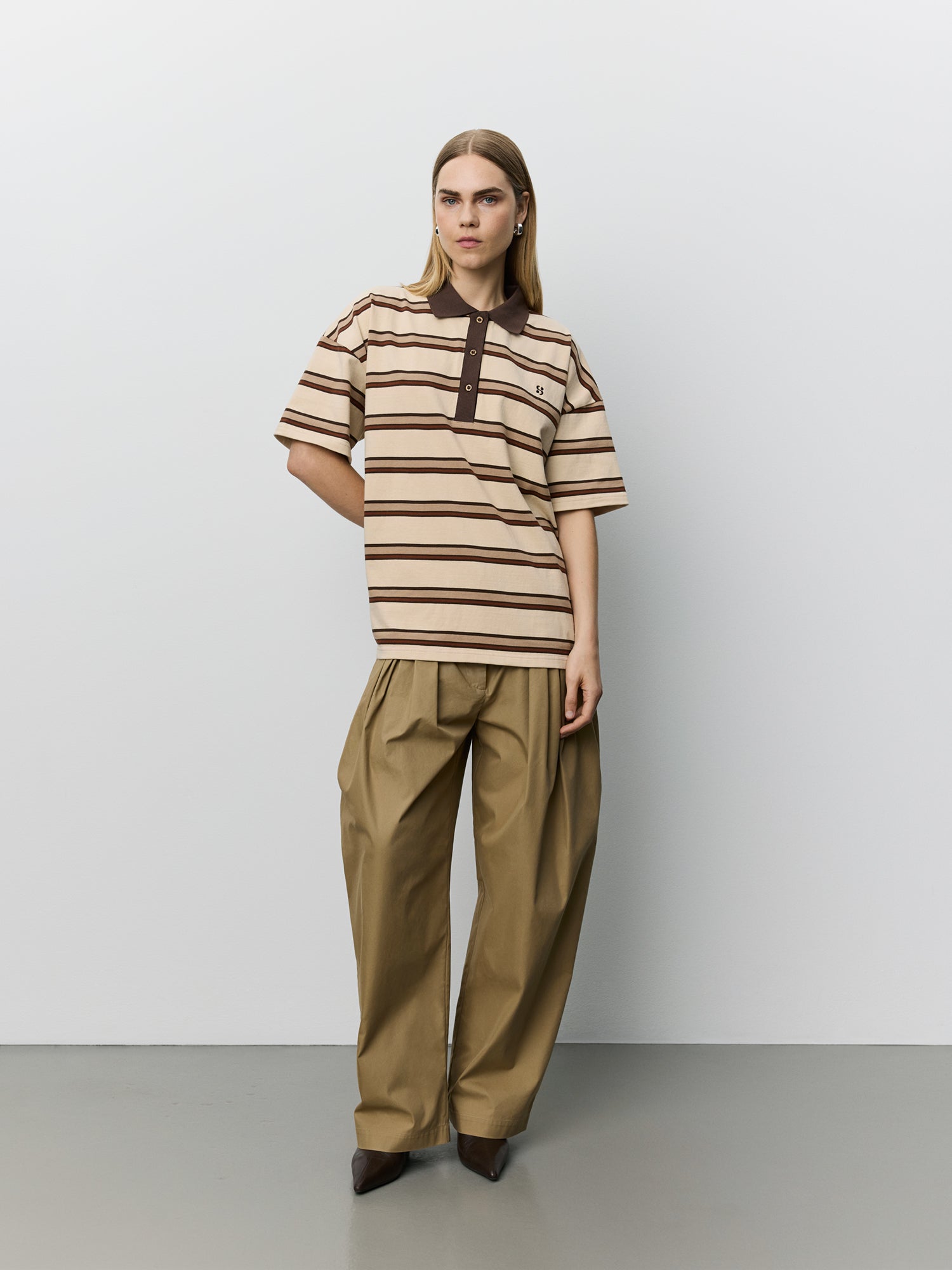 Sofie Schnoor WOMEN PILSW POLO T-SHIRT T-shirt 7113 Brown Striped