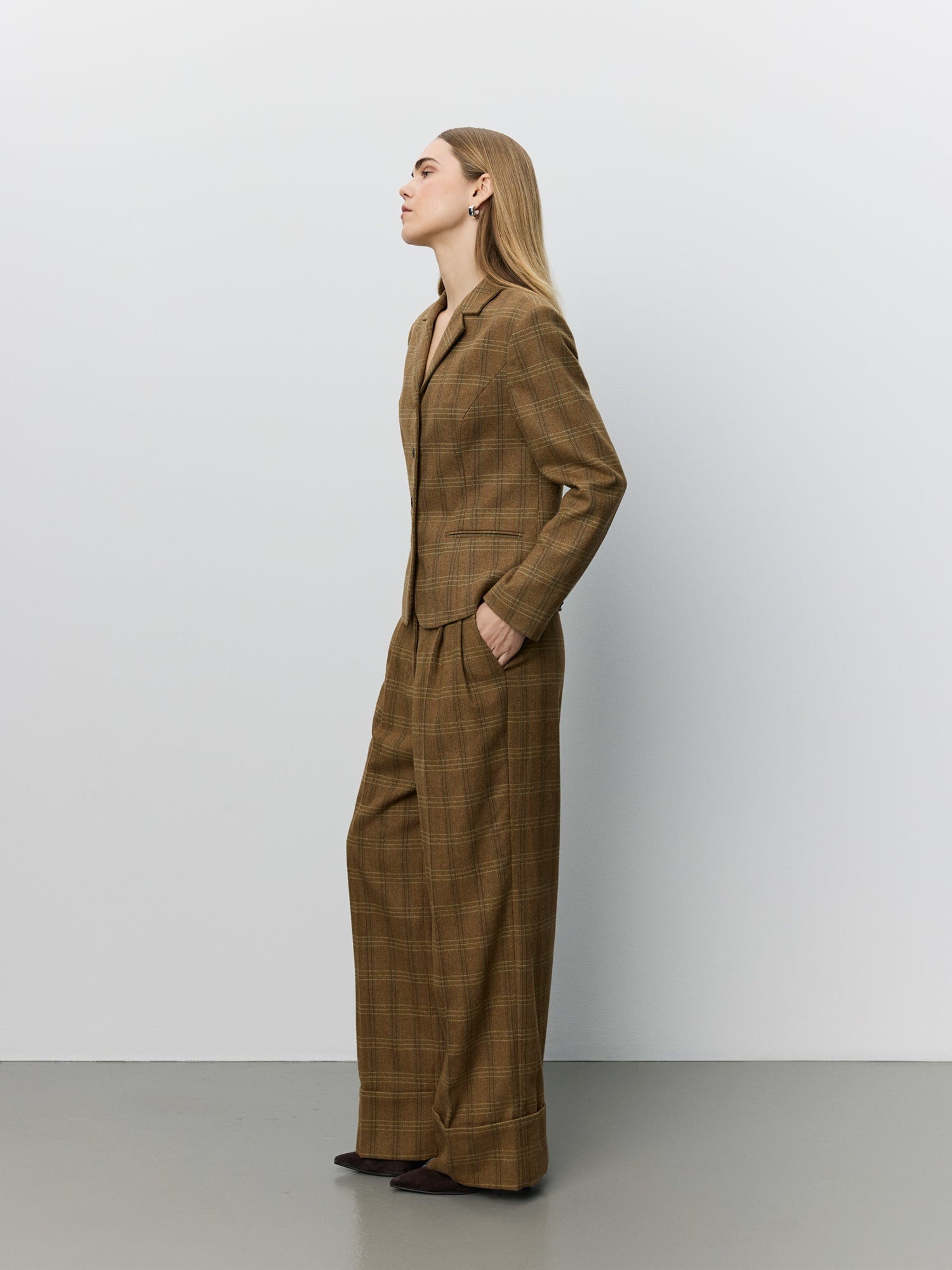 Sofie Schnoor WOMEN POPPYSW CHECK BLAZER Blazer 9143 Maple Brown Check