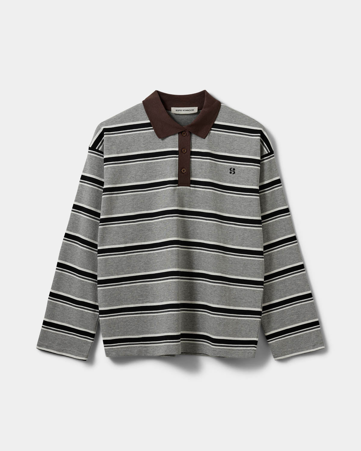 Sofie Schnoor WOMEN PRIASW POLO Sweatshirt 8048 Grey Striped