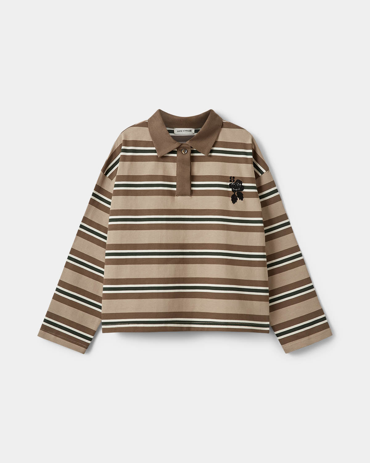 Sofie Schnoor YOUNG PRIASY MOOMIN POLO T-shirt 7113 Brown Striped