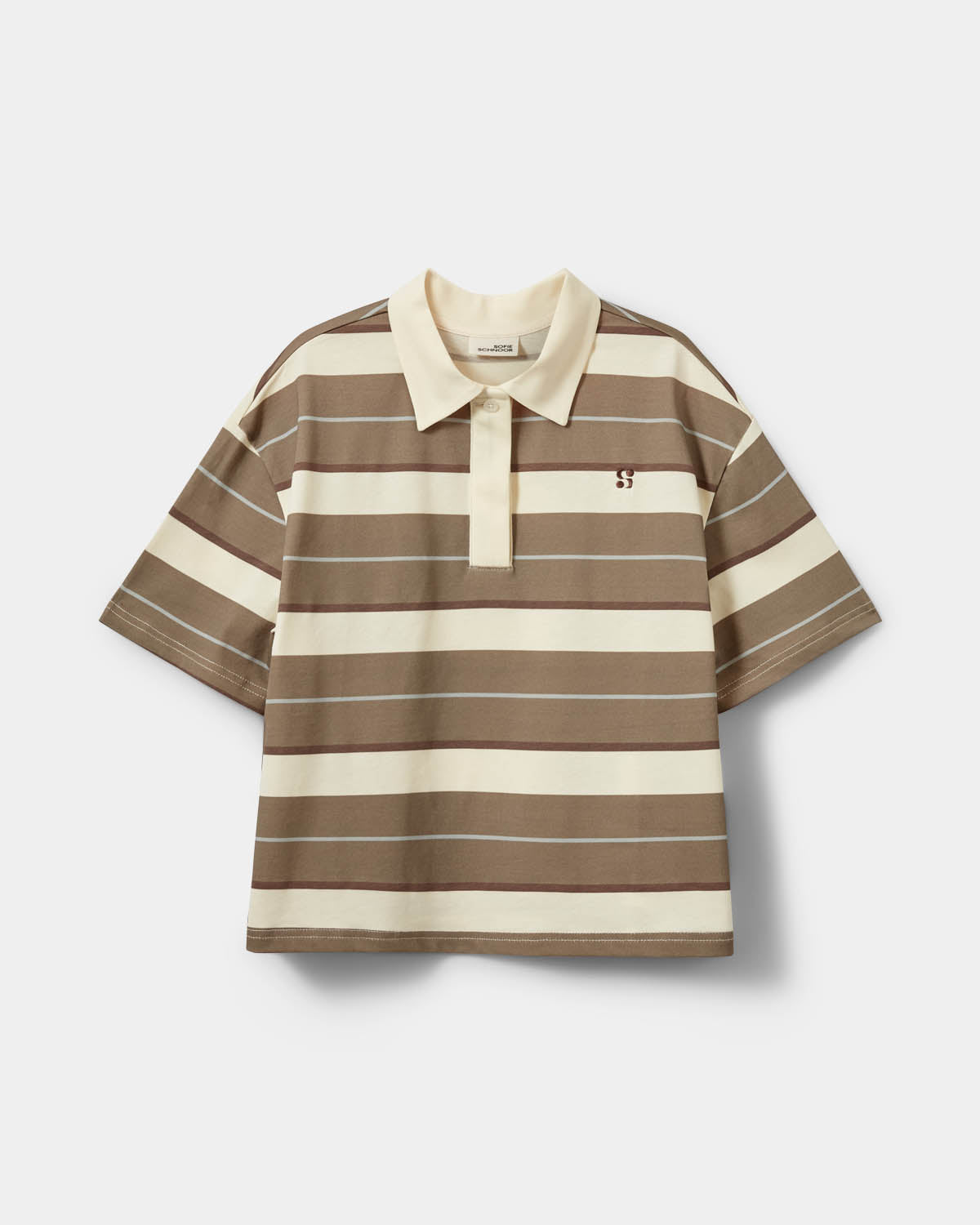 Sofie Schnoor YOUNG PilSY Polo T-Shirt T-shirt 0140 Off White Striped