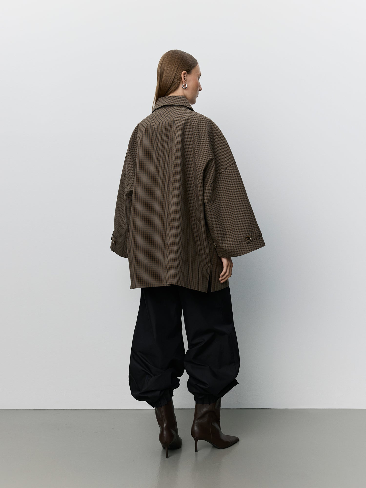 Sofie Schnoor WOMEN SELINASW OVERSIZED FRAKKE Jakke 9007 Brown check
