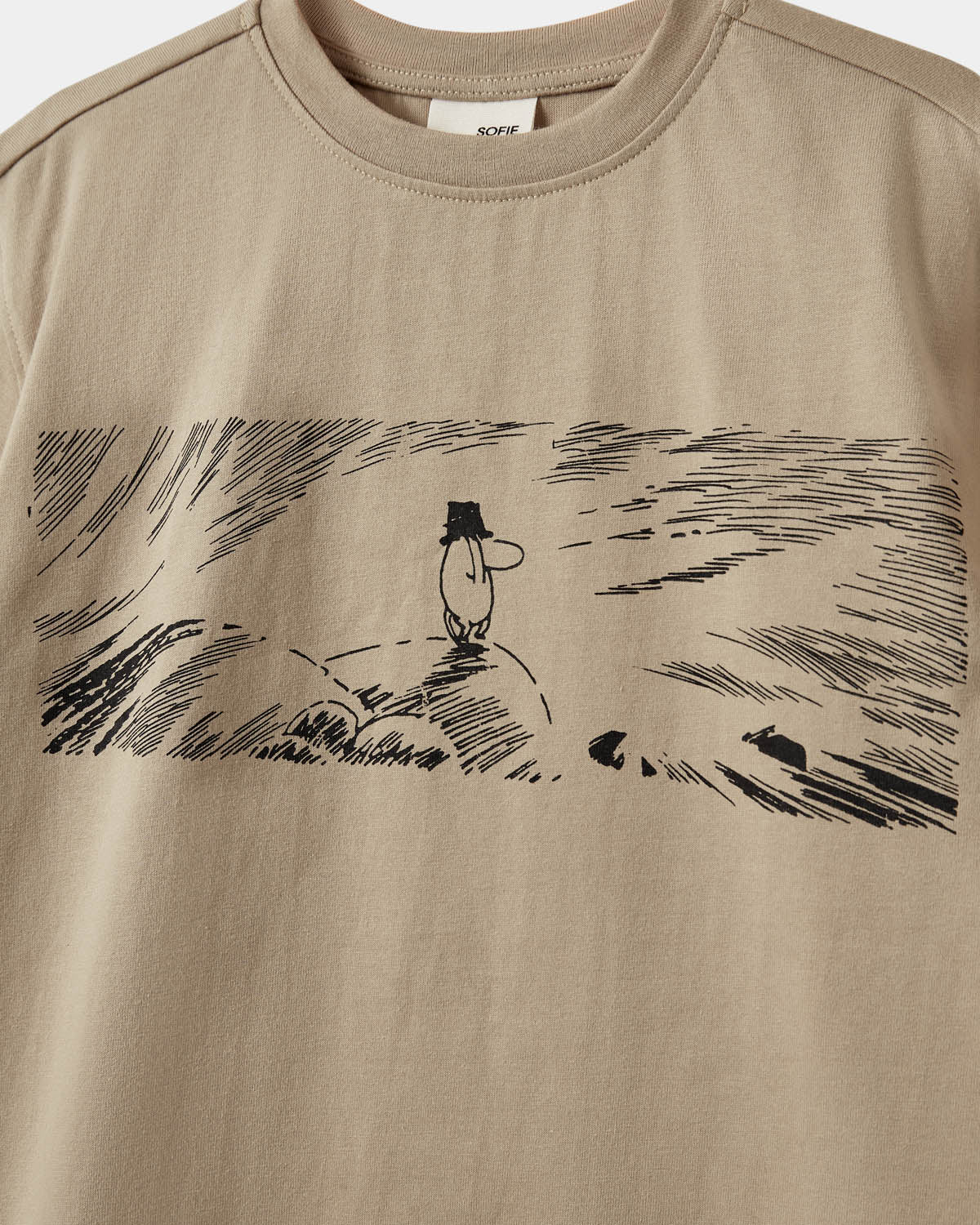 Sofie Schnoor YOUNG VERINASY MOOMIN T-SHIRT T-shirt 7001 Sand