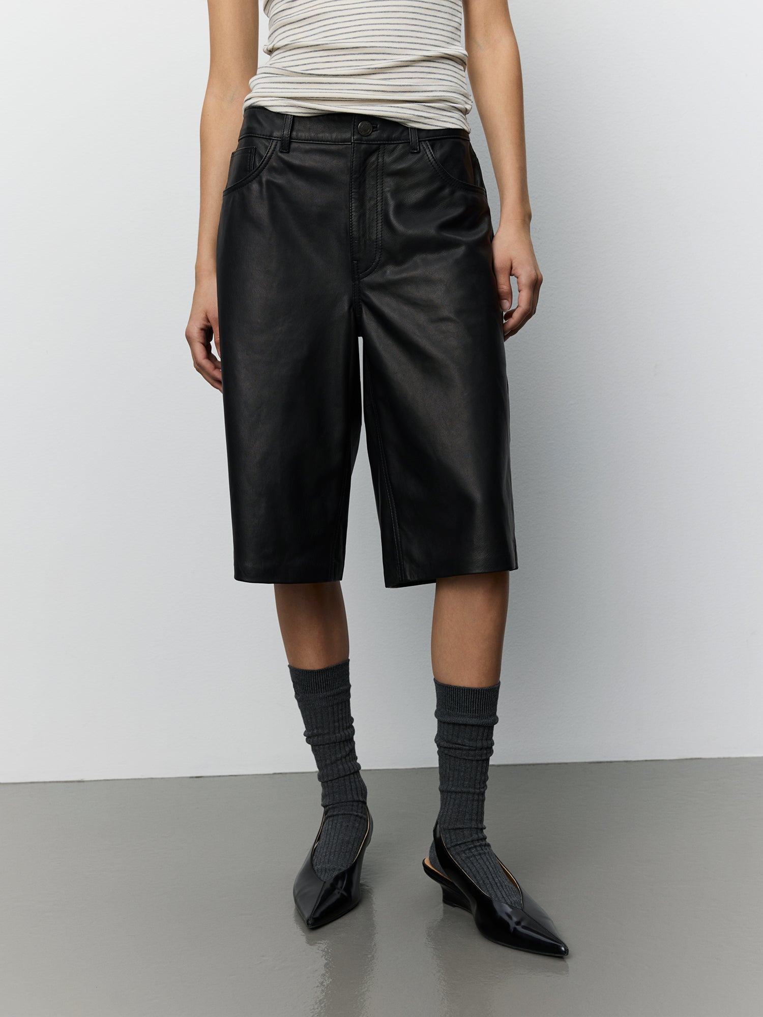 Sofie Schnoor WOMEN VOKESW LÆDERSHORTS Shorts 1000 Black