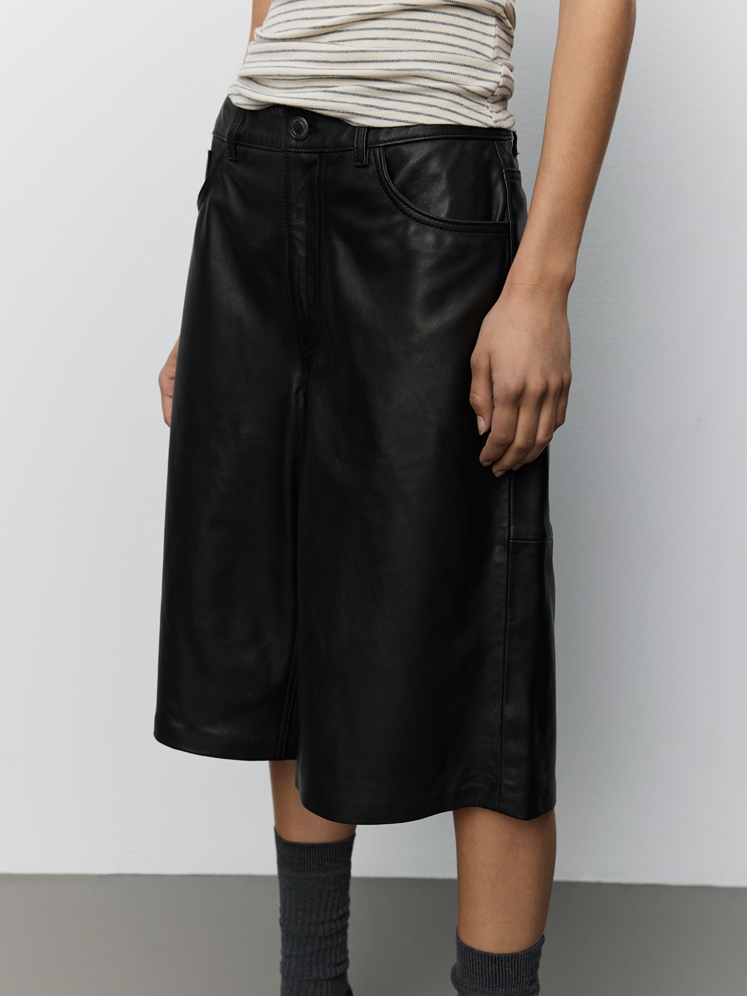 Sofie Schnoor WOMEN VOKESW LÆDERSHORTS Shorts 1000 Black