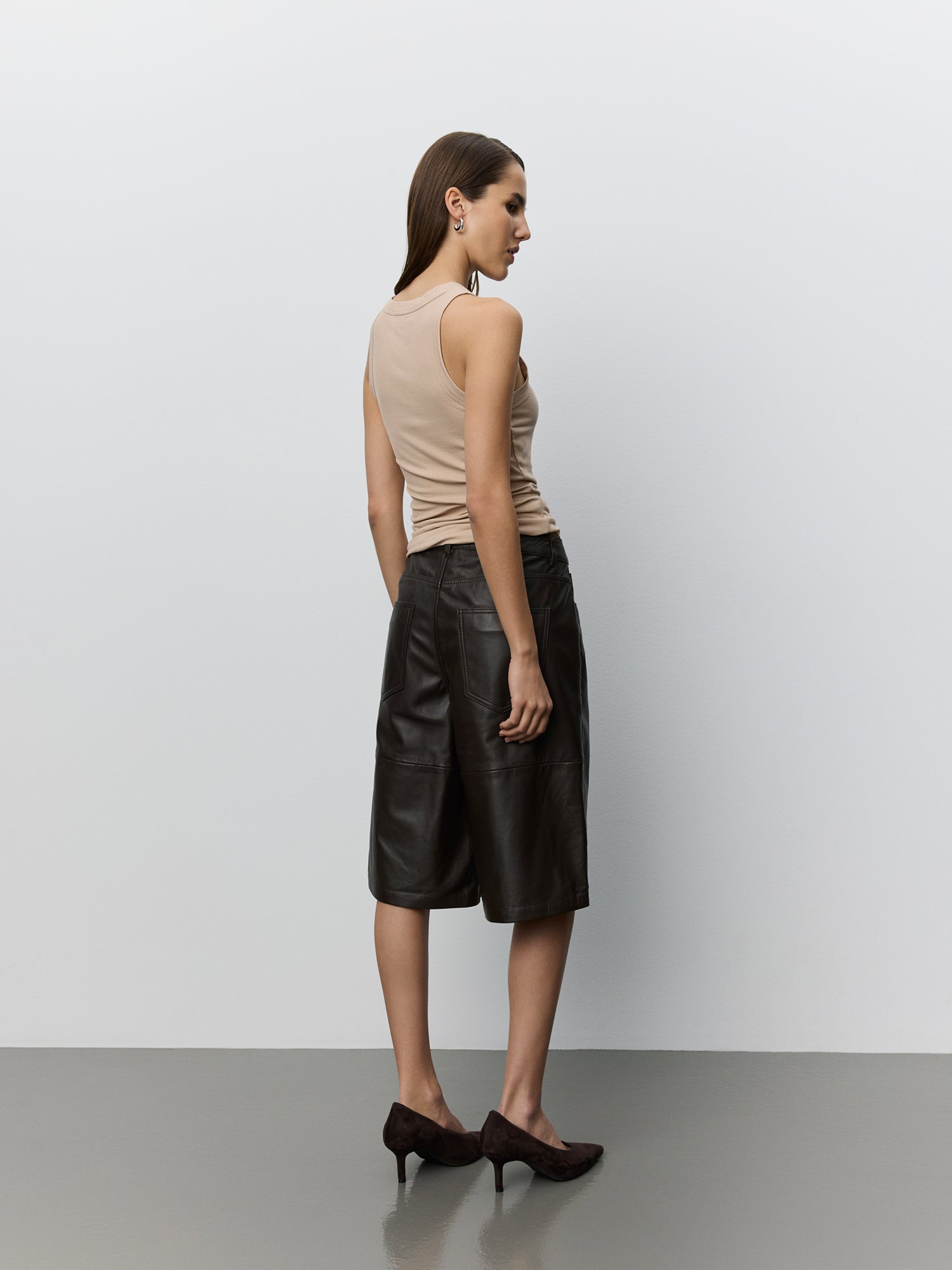 Sofie Schnoor WOMEN VOKESW LÆDERSHORTS Shorts 7025 Dark brown